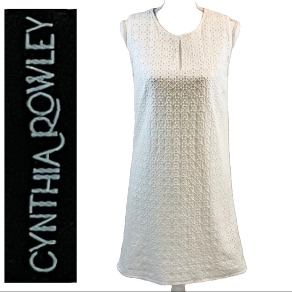 Cynthia Rowley eyelet lace sheath dress size 6 - Picture 3 of 15